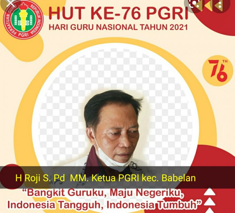 Persiapan Hari HUT PGRI Kecamatan Babelan Bersama Ketua H. Rojih