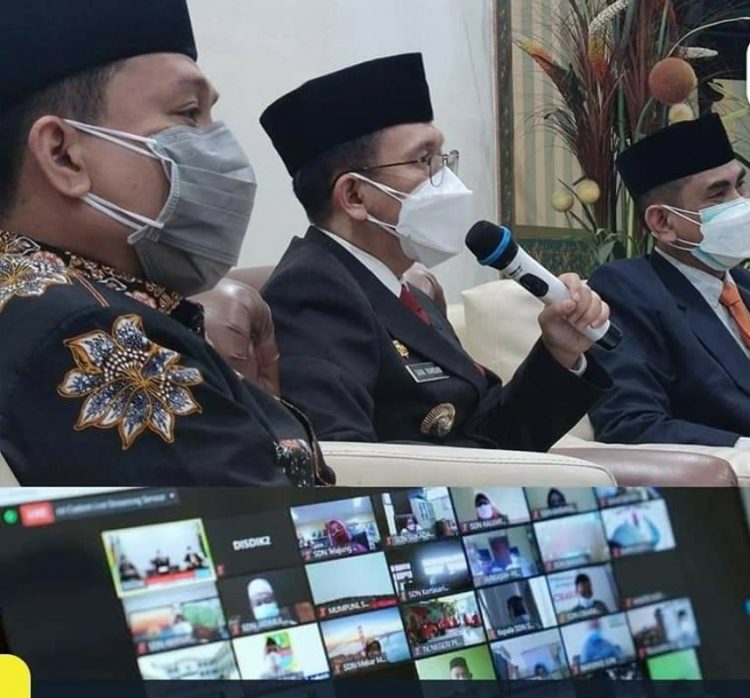 Pj. Bupati Bekasi Silaturahmi Virtual Dengan Kepala Sekolah Se-Kabupaten Bekasi