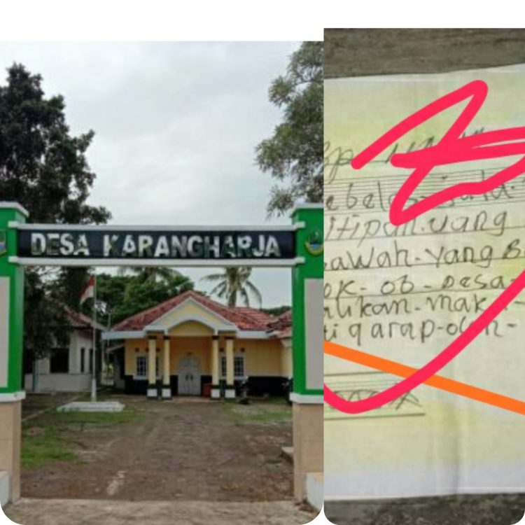 Oknum Sekdes Karangharja, Pebayuran Diduga Menggelapkan Uang Petani  Berdalih Sewa Lahan Sawah
