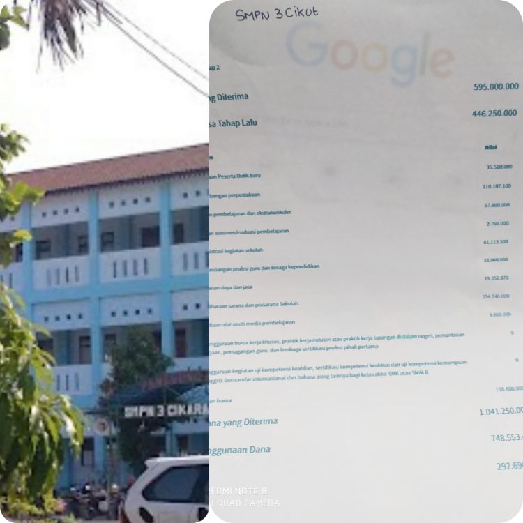 Kepsek SMPN 3 CikUt Dedi K Diminta Jelaskan Dana BOS, Dilarang Atasan  Disdik