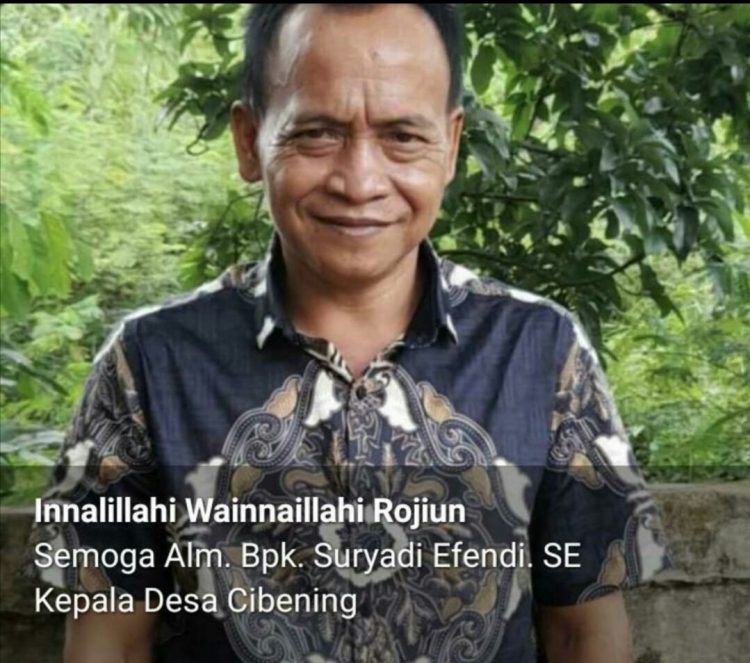 Selamat Jalan Sahabat Macanberita.com Meninggalnya Kepala Desa Cibening Alm. Suryadi Efendi S.E ( Sinyo)