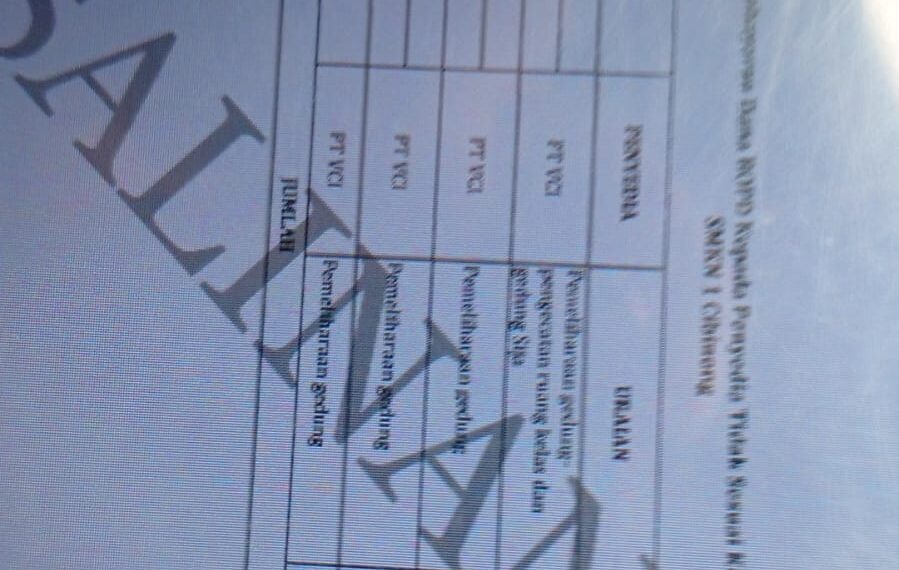 SMKN 1 Cibinong  Ditemukan BPK RI Membuat Pembayaran Fee Ke Pihak Penyedia Tidak Sesuai Ketentuan